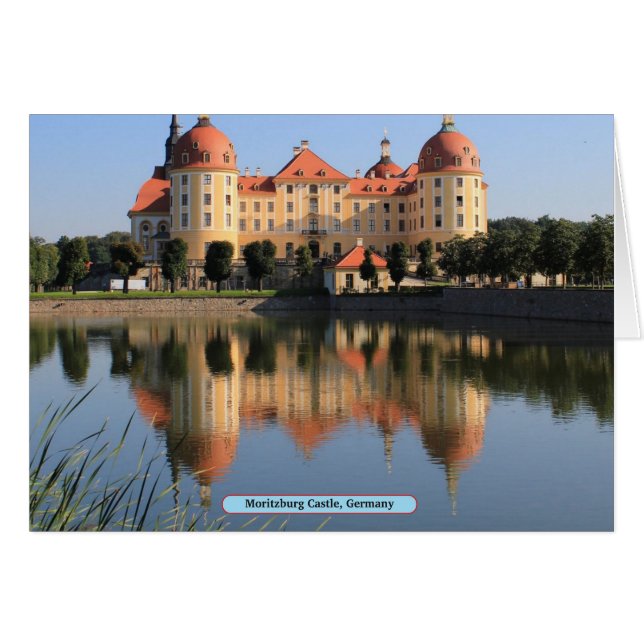 Moritzburg Castle, Tyskland Hälsningskort (Framsidan Horizontal)