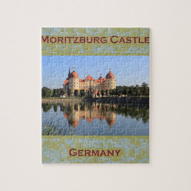 Moritzburg Castle, Tyskland Photo Puzzle Pussel (Vertikal)