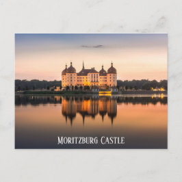 Moritzburg Castle Tyskland Sunset Travel Photo Vykort