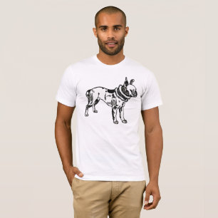 Moriz Jung Pitbull Minimalistisk Konst T-Shirt