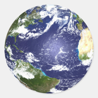 Morjordklistermärke Runt Klistermärke