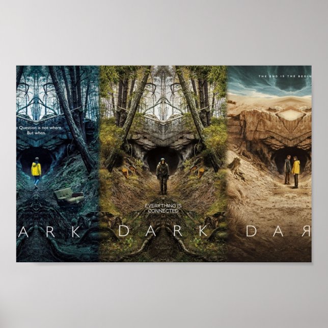 MÖRK 1 2 3 ansluten Poster (Framsidan)