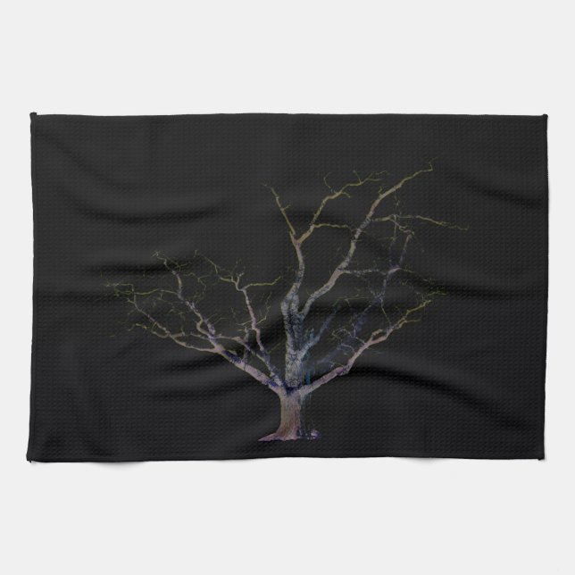 Mörk 2-ktcnm kökshandduk (Horisontell)