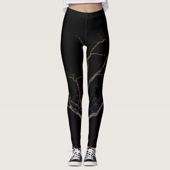 Mörk 2-lecnm leggings (Framsida)