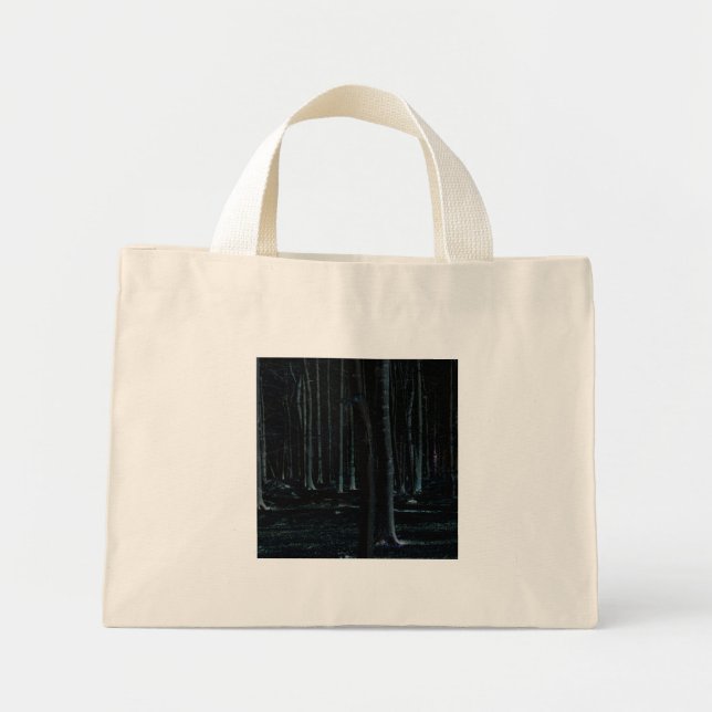 Mörk 6-tumskanal mini tygkasse (Framsidan)