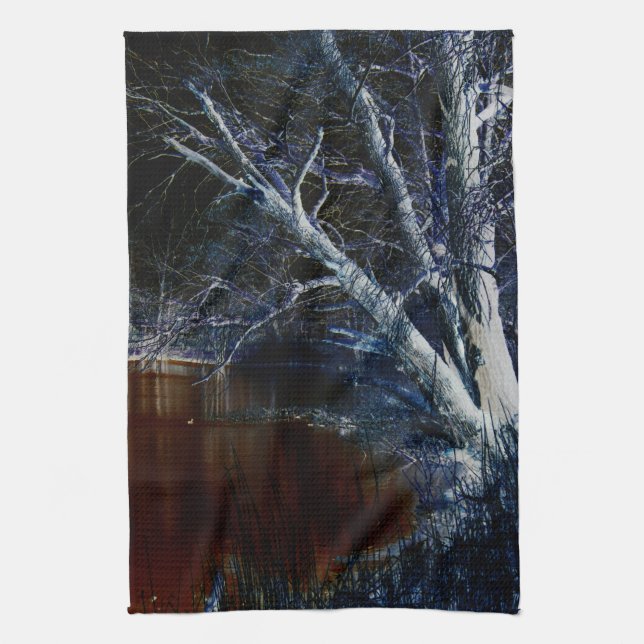 Mörk 7-ktcnm kökshandduk (Vertikal)