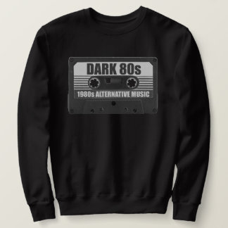 Mörk 80-tals kassettbandströja lång ärmad tröja