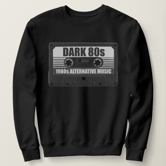 Mörk 80-tals kassettbandströja t shirt (Design framsida)