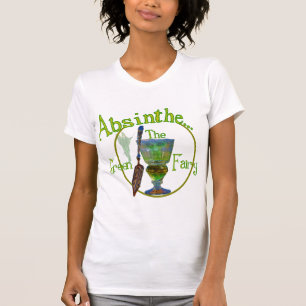 Mörk Absinthe Grönt Fairy Shirt Tee Shirt