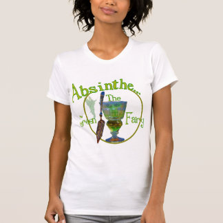 Mörk Absinthe Grönt Fairy Shirt Tee Shirt