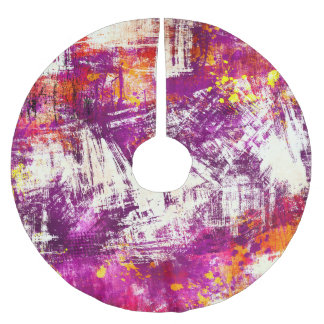 Mörk Abstrakt Blockerar bakgrund Julgransmatta Borstad Polyester