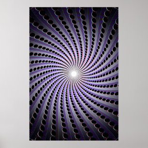 Mörk Abstrakt Spiral: Poster