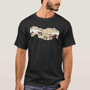 Mörk Academia Aesthetic Creation of Adam by Michel T Shirt