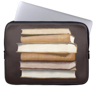Mörk Academia Antique Bokar Laptop Fodral