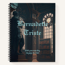 Mörk Academia Bibliotek Bokar Vibes Namn Sentiment