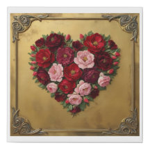 Mörk Academia Blommigt Heart Design #1