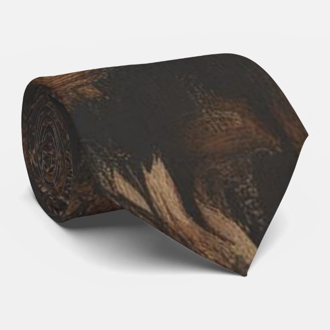 Mörk Academia Bohemian Neck Tie Slips (Rullad)