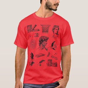 Mörk Academia Clothing Aesthetic Bok Älskare Booka T Shirt