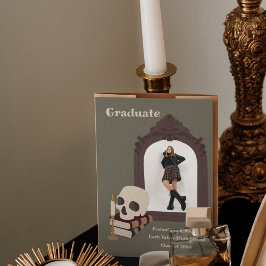 Mörk Academia Photo Studenten annons Inbjudningar