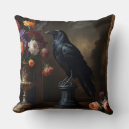 Mörk Academia Raven Kudde