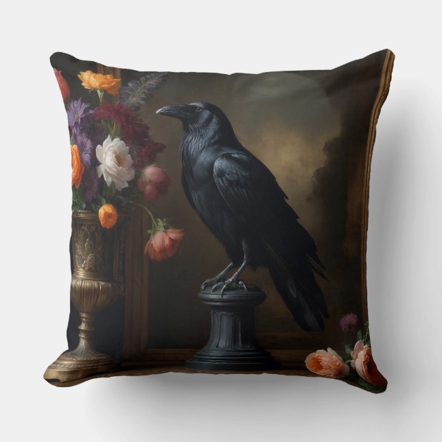 Mörk Academia Raven Kudde (Framsida)