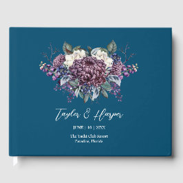 Mörk Aesthetic Goth Bröllop Bouquet Gästböcker