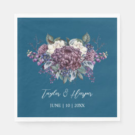 Mörk Aesthetic Goth Bröllop Bouquet Pappersservett