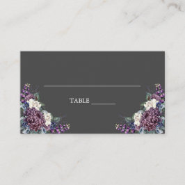 Mörk Aesthetic Goth Bröllop Bouquet Placeringskort