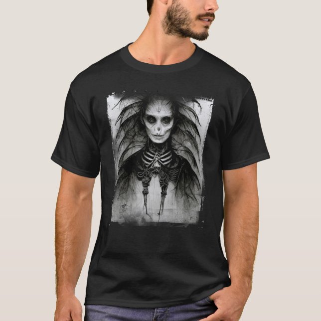 Mörk Aesthetic Grunge Fairy Gothic Horror 1 T Shirt (Framsida)