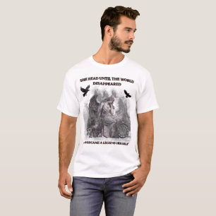 Mörk Akademi Ängel Gotisk Läsning Citat Affisch T Shirt
