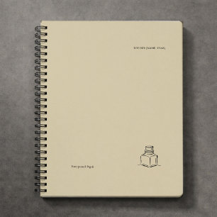 Mörk Akademi – bläckhorn Konst Introvert Present Anteckningsbok