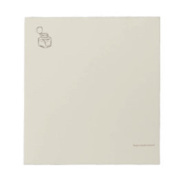 Mörk Akademi Bläckhorn – Minimalistisk Vintage Bib Anteckningsblock
