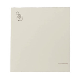 Mörk Akademi Bläckhorn – Minimalistisk Vintage Bib Anteckningsblock