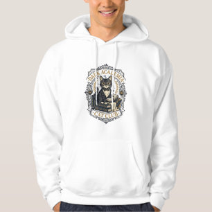 Mörk Akademi Katt Katt Pappa Presentidé - Mörk Aka Hoodie