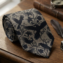 Mörk Akademi Korp Blommig Fågelälskare Present