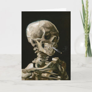 Mörk Akademi Van Gogh Skelett Estetik Kort