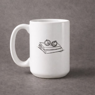 Mörk akademi – Vintage bokkonst Present till int Kaffemugg