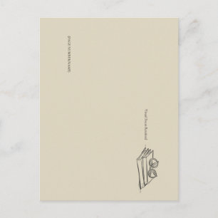 Mörk akademi – Vintage bokkonst   Present till int Vykort