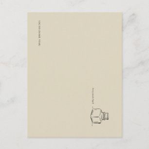 Mörk Akademia – bläckhorn Konst   Introvert Presen Vykort