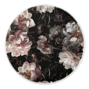 Mörk akademisk blomsterdesign knopp