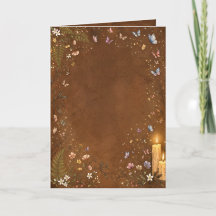 Mörk Akademisk Botanisk Ljus Blank Inbjudan