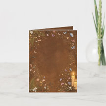 Mörk Akademisk Botanisk Ljus Blank Inbjudan