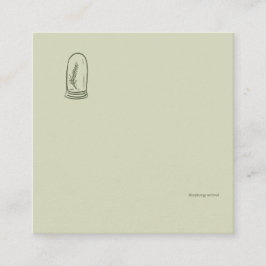 Mörk akademisk botanisk trädgårdsläsarepresent tilläggskort