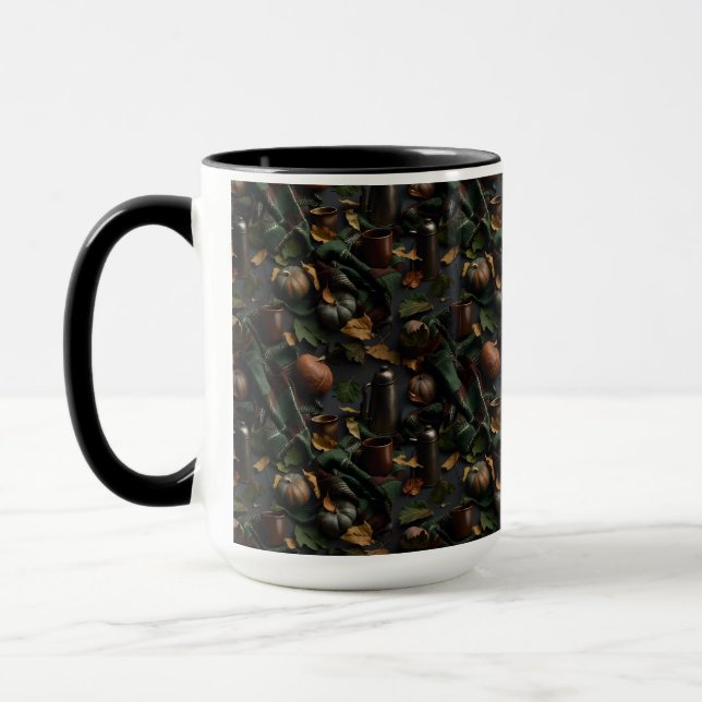 Mörk akademisk gotisk kaffe och filtar mugg (Vänster)