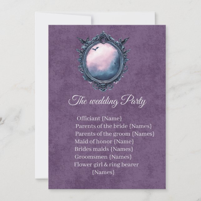 Mörk Akademisk Gotisk Spegel Keramoni Program (Framsida)