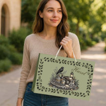 Mörk akademisk korp salvia grön apotek vintage 