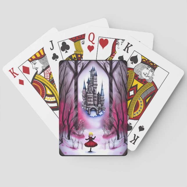 Mörk Alice i Underlandet Casinokort (Baksidan)