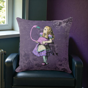 Mörk Alice Rustik Djup Lila Kudde