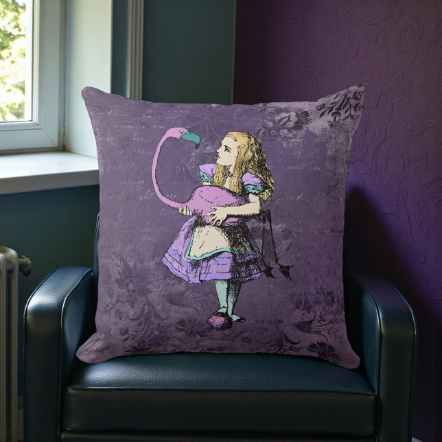 Mörk Alice Rustik Djup Lila Kudde (Skapare uppladdad)