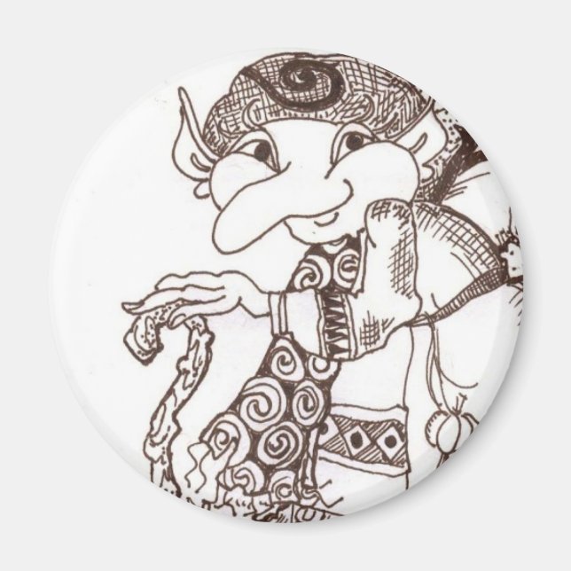 Mörk Älva Baba Magnet (Framsidan)